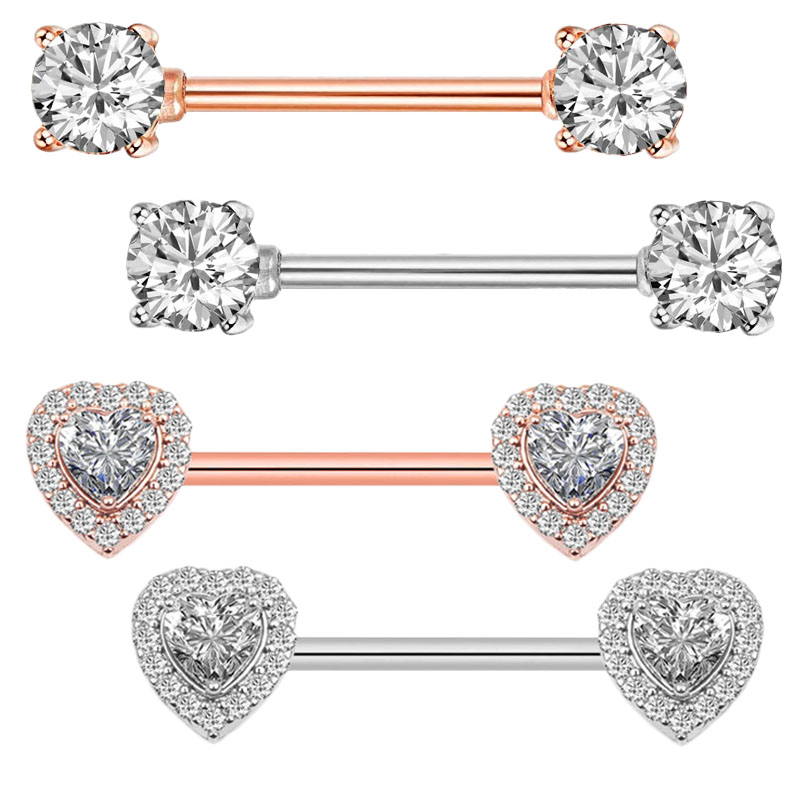 2Pcs Fashion High Quality Zirc - Body Jewelry Quality recension och pris